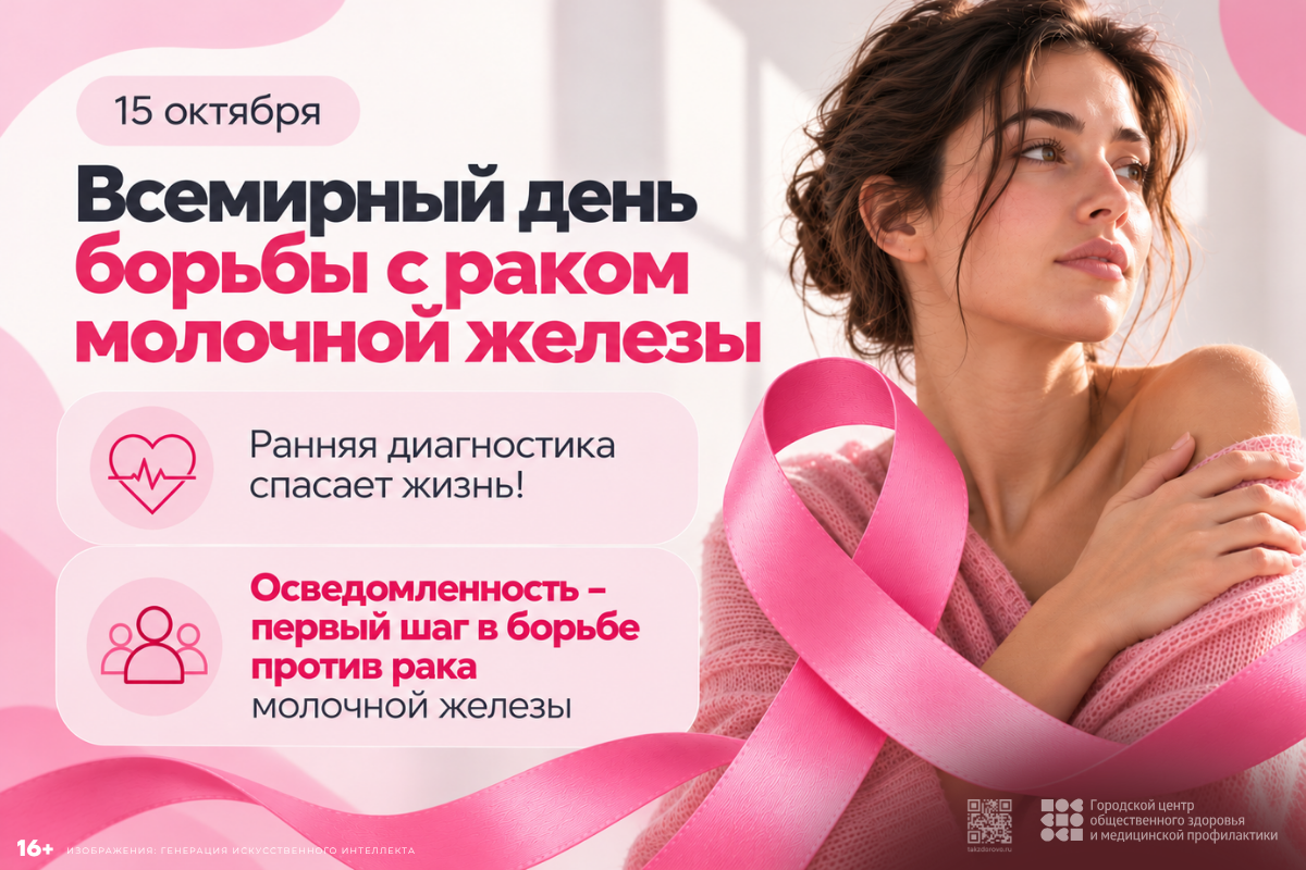 15 октября — Всемирный день борьбы с раком молочной железы
